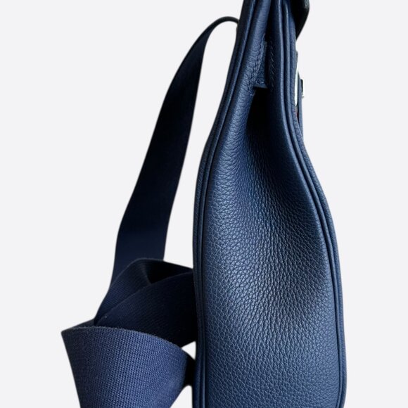 Hermes Navy HAC A Dos Crossbody Backpack - Picture 2 of 8